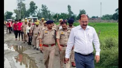 The village in Farrukhabad where the bodies were found. (ANI) The village in Farrukhabad where the bodies were found. (ANI)