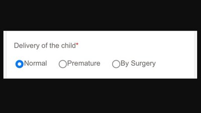 The image shows a glimpse of an application that a comedian claims is from a Mumbai preschool. (X/@iimcomic) The image shows a glimpse of an application that a comedian claims is from a Mumbai preschool. (X/@iimcomic)