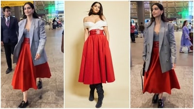 Sonam Kapoor proves one outfit can be styled in multiple ways with her latest airport look. (Instagram) Sonam Kapoor proves one outfit can be styled in multiple ways with her latest airport look. (Instagram)