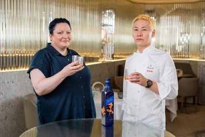 Chef Kei Kobayashi and Emma Walker. Chef Kei Kobayashi and Emma Walker.