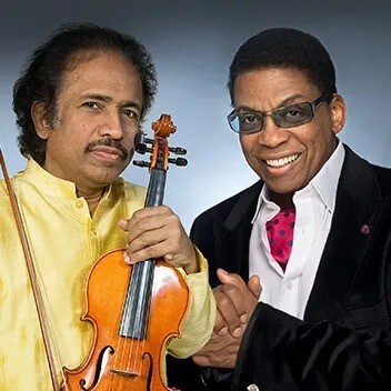 2022: With jazz legend Herbie Hancock, at the Lakshminarayana Global Music Festival. 2022: With jazz legend Herbie Hancock, at the Lakshminarayana Global Music Festival.