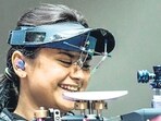 Avani Lekhara after winning gold at the Paralympics on Friday.