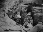 British soldiers in a trench in World War 1. (Shutterstock)