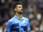 Novak Djokovic of Serbia looks on after a point against Alexei Popyrin of Australia during their Men's Singles Third Round match on Day Five of the 2024 US Open at USTA Billie Jean King National Tennis Center on August 30, 2024 in the Flushing neighborhood of the Queens borough of New York City Novak Djokovic of Serbia looks on after a point against Alexei Popyrin of Australia during their Men's Singles Third Round match on Day Five of the 2024 US Open at USTA Billie Jean King National Tennis Center on August 30, 2024 in the Flushing neighborhood of the Queens borough of New York City