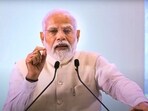 Prime Minister Narendra Modi addresses a gathering during the inauguration of the National Conference of District Judiciary in New Delhi on Saturday. Prime Minister Narendra Modi addresses a gathering during the inauguration of the National Conference of District Judiciary in New Delhi on Saturday.