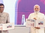 Prime Minister Narendra Modi with Chief Justice of India Dhananjaya Y Chandrachud in Delhi on Saturday. (HT Photo) Prime Minister Narendra Modi with Chief Justice of India Dhananjaya Y Chandrachud in Delhi on Saturday. (HT Photo)