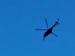 The helicopter is seen dangling mid-air before it came crashing down (PTI)