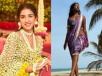 Social media influencers are modernising the saree to fit trends(Instagram / @dolly.jain / @ natasha.thasan)