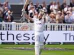 Gus Atkinson celebrates his century at Lord's