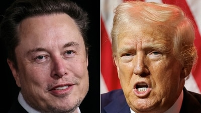 Donald Trump stated that he can hear “everything that's going through” Musk's mind, and added, “But he is like, he's a super genius guy.” (AFP)