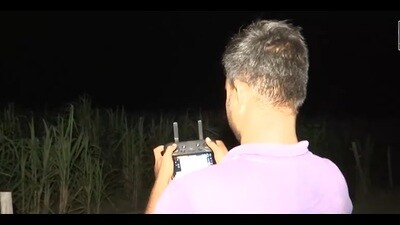 Drones equipped with thermal cameras were flown the whole day but with little success (Sourced) Drones equipped with thermal cameras were flown the whole day but with little success (Sourced)