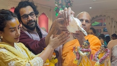 Rajkummar Rao, who is basking in the success of Stree 2, recently celebrated Janmashtami together and they shared a picture from their festivities on Instagram. The actors can be seen all smiles in the frame, and their caption read, "Happy Janmashtami everyone. From us to you." Rajkummar Rao, who is basking in the success of Stree 2, recently celebrated Janmashtami together and they shared a picture from their festivities on Instagram. The actors can be seen all smiles in the frame, and their caption read, "Happy Janmashtami everyone. From us to you."