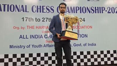 Karthik Venkataraman won the national chess championship for the second time. (Chessbase) Karthik Venkataraman won the national chess championship for the second time. (Chessbase)