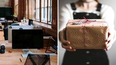 A man’s post on resigning after five years and expecting not to get a farewell gift has gone viral. (Unsplash/Annie Spratt, Kira auf der Heide)