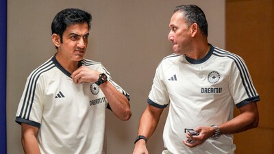 Indian men's cricket team head coach Gautam Gambhir and BCCI Chief selector Ajit Agarkar during a press conference ahead of the team's Sri Lanka tour, in Mumbai (PTI) Indian men's cricket team head coach Gautam Gambhir and BCCI Chief selector Ajit Agarkar during a press conference ahead of the team's Sri Lanka tour, in Mumbai (PTI)