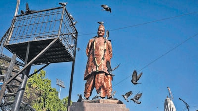 Statue of Jamnalal Bajaj near Sarasbaug. (REPRESENTATIVE PHOTO) Statue of Jamnalal Bajaj near Sarasbaug. (REPRESENTATIVE PHOTO)