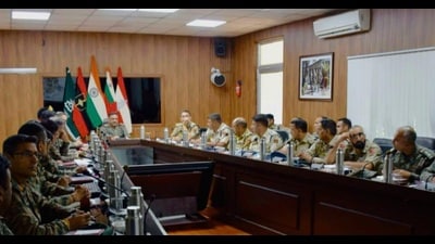 Such meetings are organised frequently to keep a check on security threats. (Courtesy: X) Such meetings are organised frequently to keep a check on security threats. (Courtesy: X)