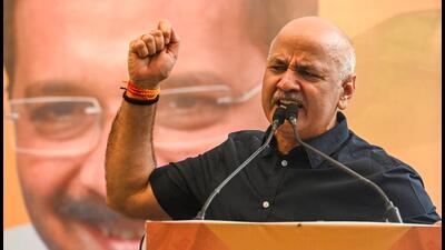 The BJP is “scared” after the Lok Sabha poll results since people are now rejecting it, senior AAP leader Manish Sisodia said in a statement on Saturday (RAJ K RAJ /HT PHOTO) The BJP is “scared” after the Lok Sabha poll results since people are now rejecting it, senior AAP leader Manish Sisodia said in a statement on Saturday (RAJ K RAJ /HT PHOTO)