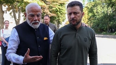 Prime Minister Narendra Modi and President Zelenskyy. Prime Minister Narendra Modi and President Zelenskyy.