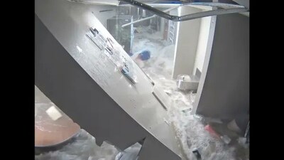 The Smithtown Library has shared the terrible footage on its account on X and sought help from people by sharing the link for donation. ( Smithtown Library ) The Smithtown Library has shared the terrible footage on its account on X and sought help from people by sharing the link for donation. ( Smithtown Library )