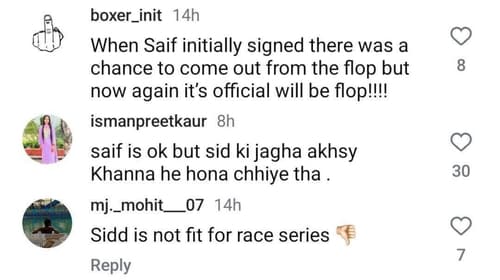Netizens react to rumours of Sidharth Malhotra's casting in Race 4 Netizens react to rumours of Sidharth Malhotra's casting in Race 4