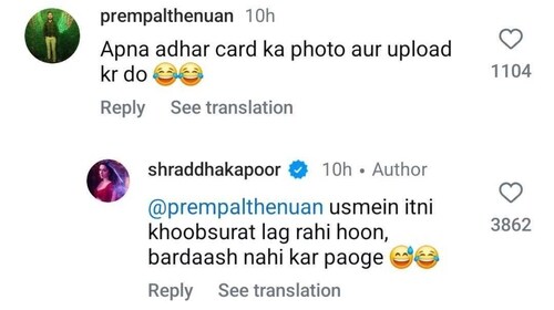 Shraddha Kapoor interacting with a fan Shraddha Kapoor interacting with a fan