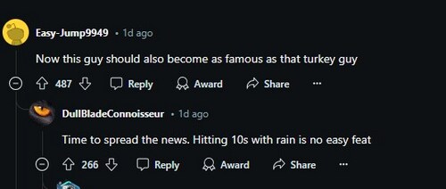 Reddit comments on Rakesh Kumar's heroics (Reddit)