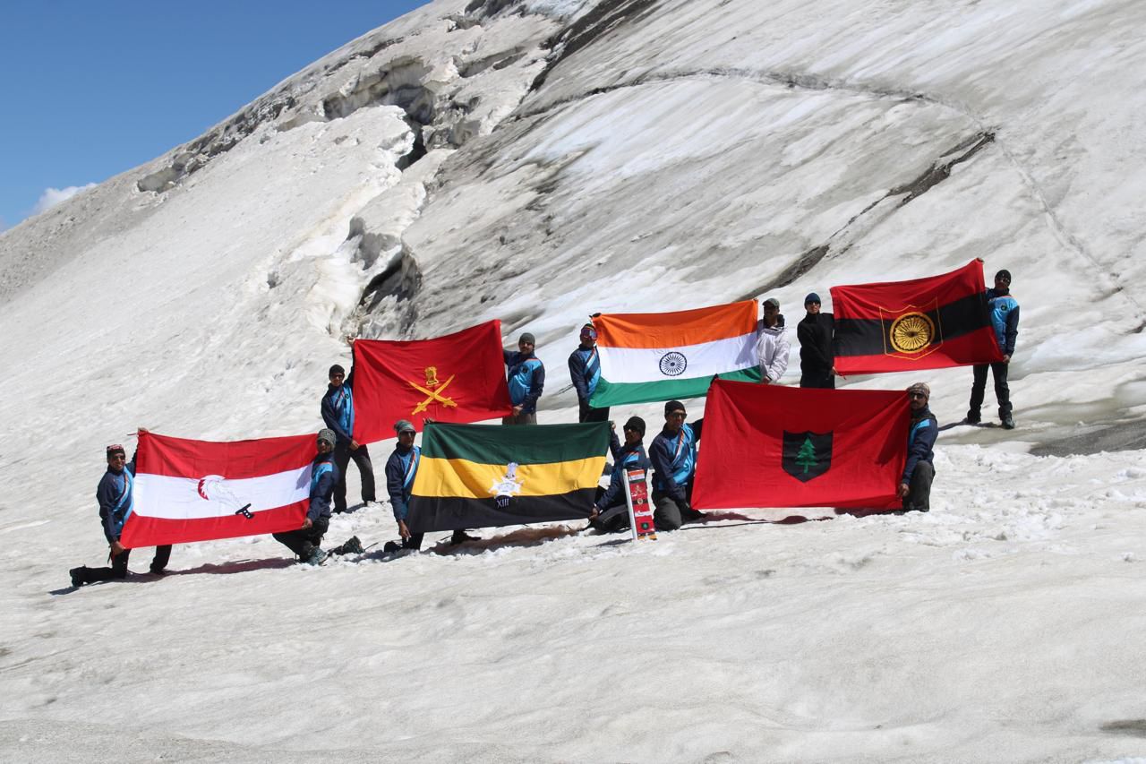 The team completed this 100-km high-altitude expedition within nine days. (HT)