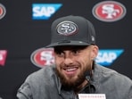 FILE - San Francisco 49ers first round draft pick Ricky Pearsall speaks at an NFL football news conference, April 26, 2024, at the team's facility in Santa Clara, Calif. (AP Photo/Godofredo A. Vásquez, File) FILE - San Francisco 49ers first round draft pick Ricky Pearsall speaks at an NFL football news conference, April 26, 2024, at the team's facility in Santa Clara, Calif. (AP Photo/Godofredo A. Vásquez, File)