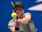 Italy's Jannik Sinner in action during his third round match against Australia's Christopher O'Connell.