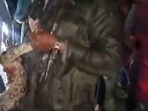 Massive python rescued in Hyderabad amid heavy rain, people compete to click pictures of snake. Watch Massive python rescued in Hyderabad amid heavy rain, people compete to click pictures of snake. Watch
