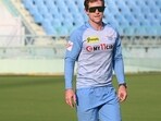Lucknow Super Giants fielding coach Jonty Rhodes during a training session at the Atal Bihari Vajpayee Ekana Cricket Stadium in Lucknow. Lucknow Super Giants fielding coach Jonty Rhodes during a training session at the Atal Bihari Vajpayee Ekana Cricket Stadium in Lucknow.