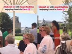 Mukesh Ambani, Anant Ambani, and Radhika Merchant in Paris. Mukesh Ambani, Anant Ambani, and Radhika Merchant in Paris.