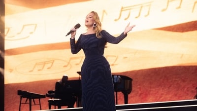 Adele received backlash for the use of the Rising Sun Flag at the concert in Germany. (@Adele/X) Adele received backlash for the use of the Rising Sun Flag at the concert in Germany. (@Adele/X)