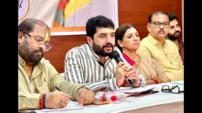 During these meetings, the two leaders will review the BJP’s booth-level performance, voting patterns, and identify areas where the party lagged in the LS elections. (HT PHOTO)