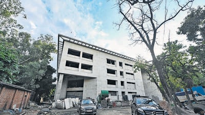 The NDMC project. (RAJ K RAJ /HT PHOTO) The NDMC project. (RAJ K RAJ /HT PHOTO)