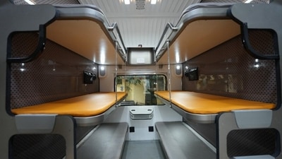 The Vande Bharat sleeper train will feature 16 coaches, designed for overnight journeys covering 800 km to 1,200 km. Enhanced features include improved oxygen levels and virus protection. (via HT)