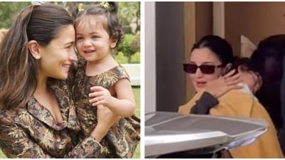 Alia Bhatt held Raha Kapoor in her arms. Alia Bhatt held Raha Kapoor in her arms.