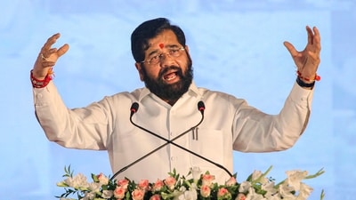 Nagpur: Maharashtra Chief Minister Eknath Shinde addresses the gathering during the inauguration of phase-two of �Mukhyamantri Majhi Ladki Bahin� scheme, in Nagpur, Saturday, Aug. 31, 2024. (PTI Photo) (PTI08_31_2024_000157B) (PTI) Nagpur: Maharashtra Chief Minister Eknath Shinde addresses the gathering during the inauguration of phase-two of �Mukhyamantri Majhi Ladki Bahin� scheme, in Nagpur, Saturday, Aug. 31, 2024. (PTI Photo) (PTI08_31_2024_000157B) (PTI)