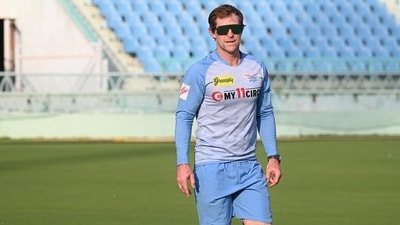 Lucknow Super Giants fielding coach Jonty Rhodes during a training session at the Atal Bihari Vajpayee Ekana Cricket Stadium in Lucknow. (HT File Photo) Lucknow Super Giants fielding coach Jonty Rhodes during a training session at the Atal Bihari Vajpayee Ekana Cricket Stadium in Lucknow. (HT File Photo)