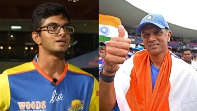 Rahul Dravid's son Samit earned an India U-19 call-up on Saturday Rahul Dravid's son Samit earned an India U-19 call-up on Saturday
