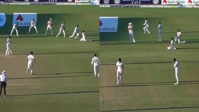 Saud Shakeel dropped an easy catch during the 2nd PAK vs BAN Test Saud Shakeel dropped an easy catch during the 2nd PAK vs BAN Test
