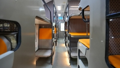 The sleeper coach will undergo rigorous trials and testing within 10 days before further on-track testing. The train is anticipated to begin passenger operations in the next three months. (via HT)