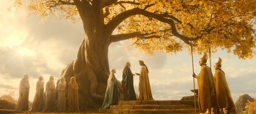 The Elven rings bring life back to Lindon. The Elven rings bring life back to Lindon.