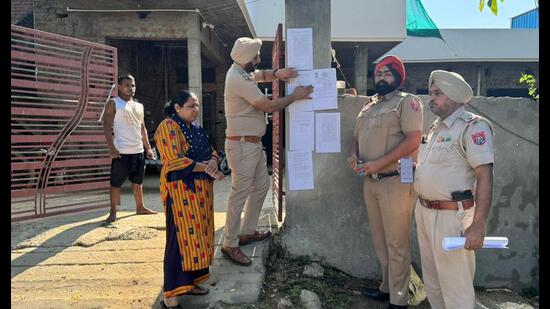 Senior superintendent of police (SSP) Harkamal Preet Singh Khakh said the freezing of these properties has been approved by the competent authority in New Delhi. (HT Photo)