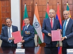 NSA Ajit Doval with other leaders.