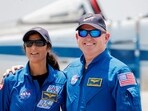 FILE PHOTO: FILE PHOTO: NASA astronauts Butch Wilmore and Suni Williams pose ahead of the launch of Boeing's Starliner-1 Crew Flight Test (CFT), in Cape Canaveral, Florida, U.S., April 25, 2024. REUTERS/Joe Skipper/File Photo/File Photo