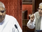 Jagdeep Dhankhar (left) and Kapil Sibal (File Photo) Jagdeep Dhankhar (left) and Kapil Sibal (File Photo)