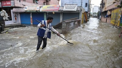 An orange alert continues to be in place, isolated very heavy rainfall is very likely over coastal Andhra Pradesh & Yanam from September 2 to 5. (AFP) An orange alert continues to be in place, isolated very heavy rainfall is very likely over coastal Andhra Pradesh & Yanam from September 2 to 5. (AFP)
