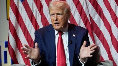 Republican presidential candidate former President Donald Trump defended his actions of interference in elections in a recent interview. (AP Photo/Charles Rex Arbogast) (AP) Republican presidential candidate former President Donald Trump defended his actions of interference in elections in a recent interview. (AP Photo/Charles Rex Arbogast) (AP)
